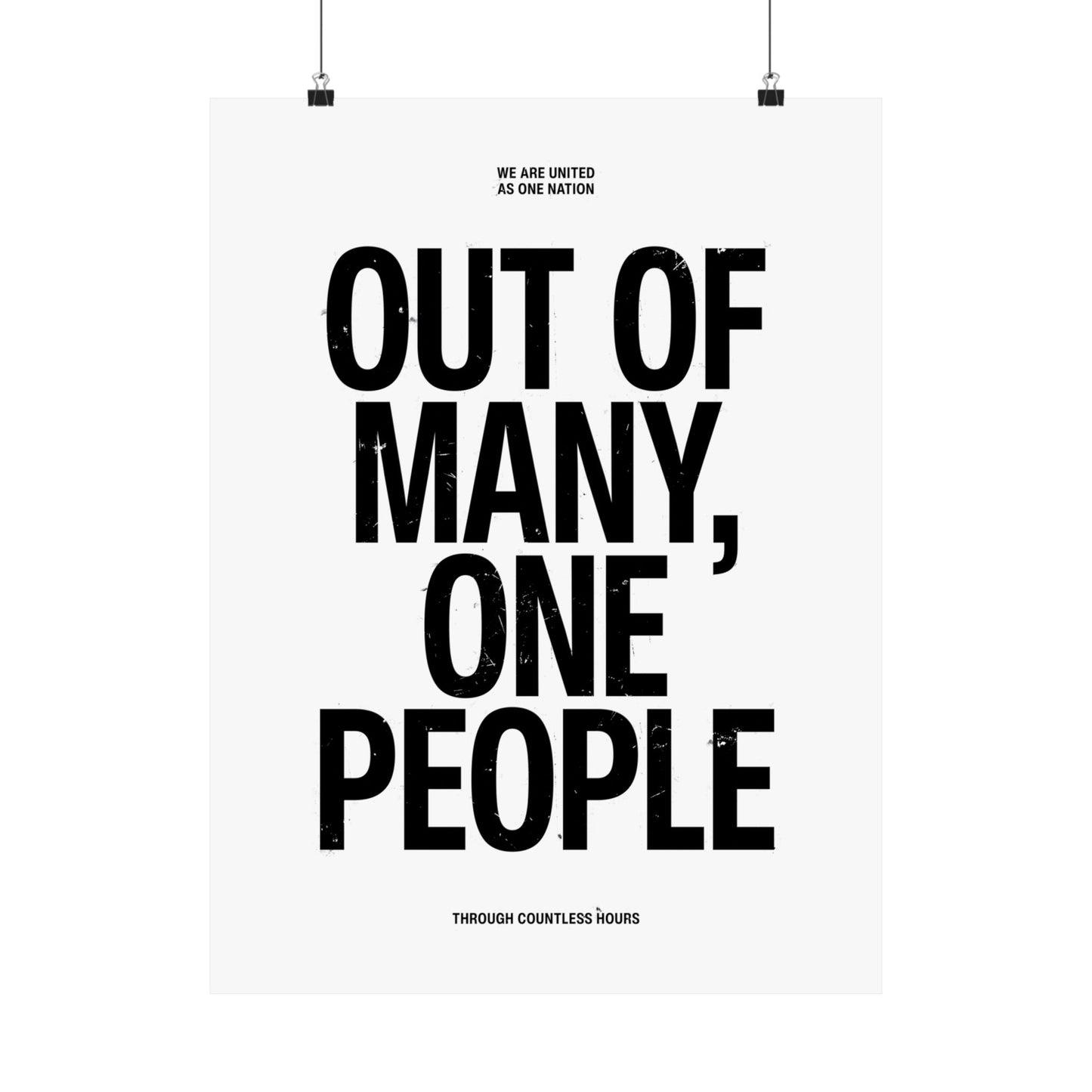Out of Many, One People Poster