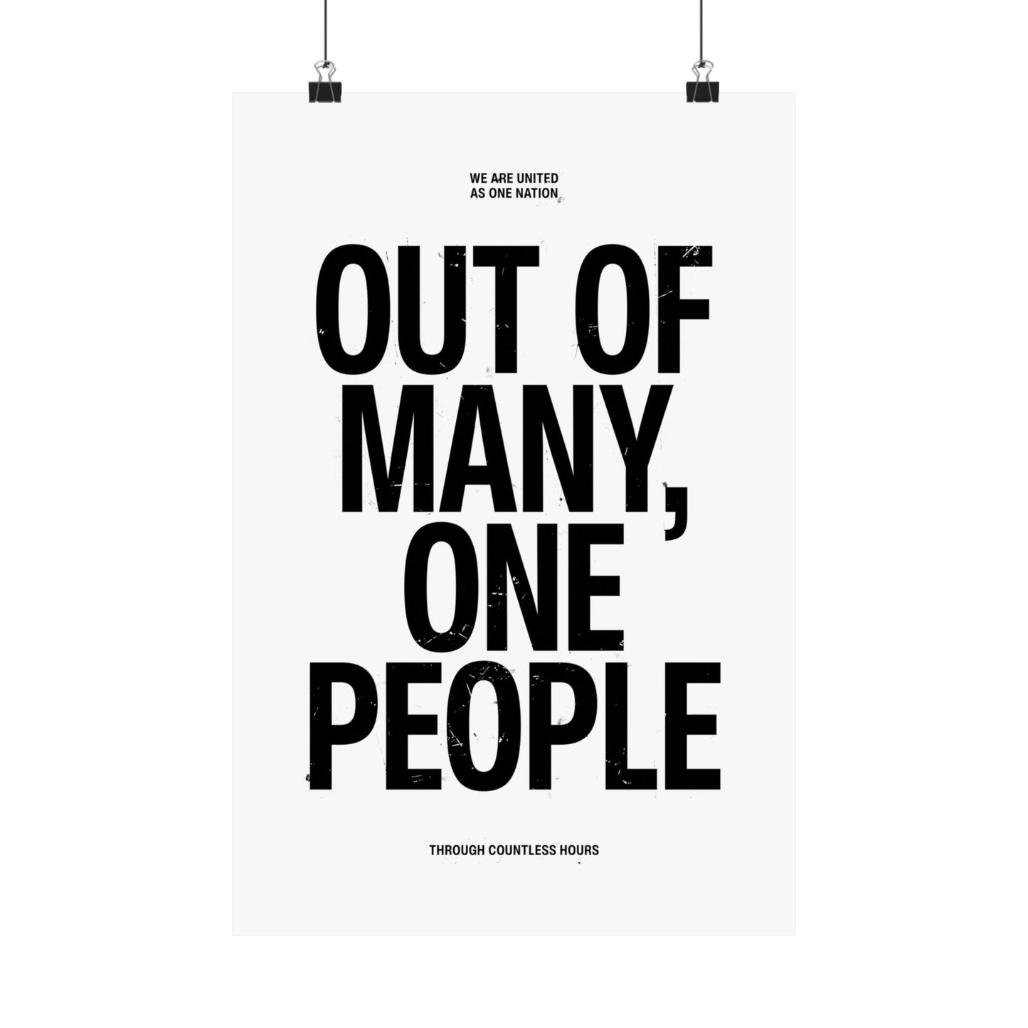 Out of Many, One People Poster