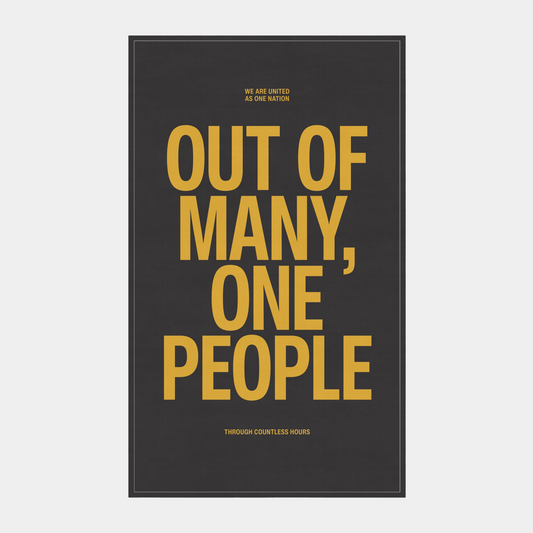 Out Of Many, One People Tea Towel
